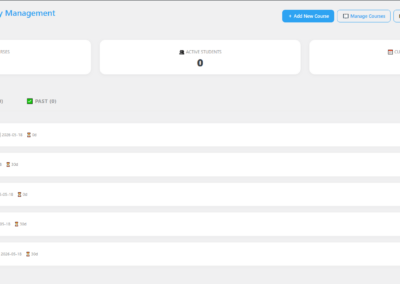 Academy Lite - Academy dashboard - courses closed (compacted) screen